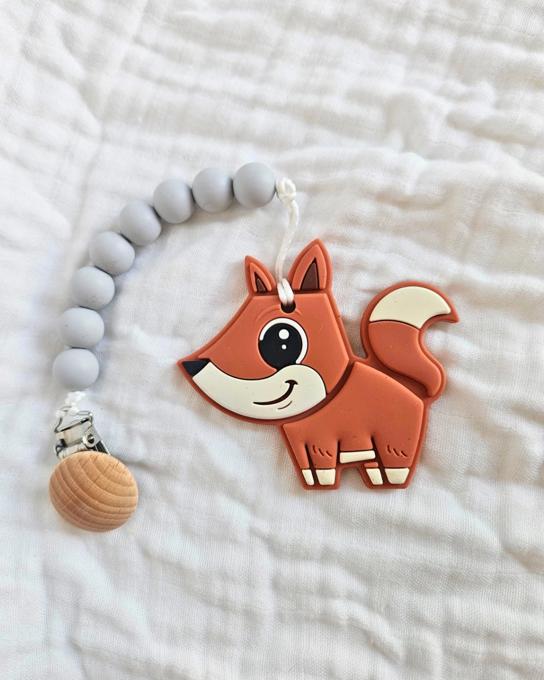 Fox Teether & Clip
