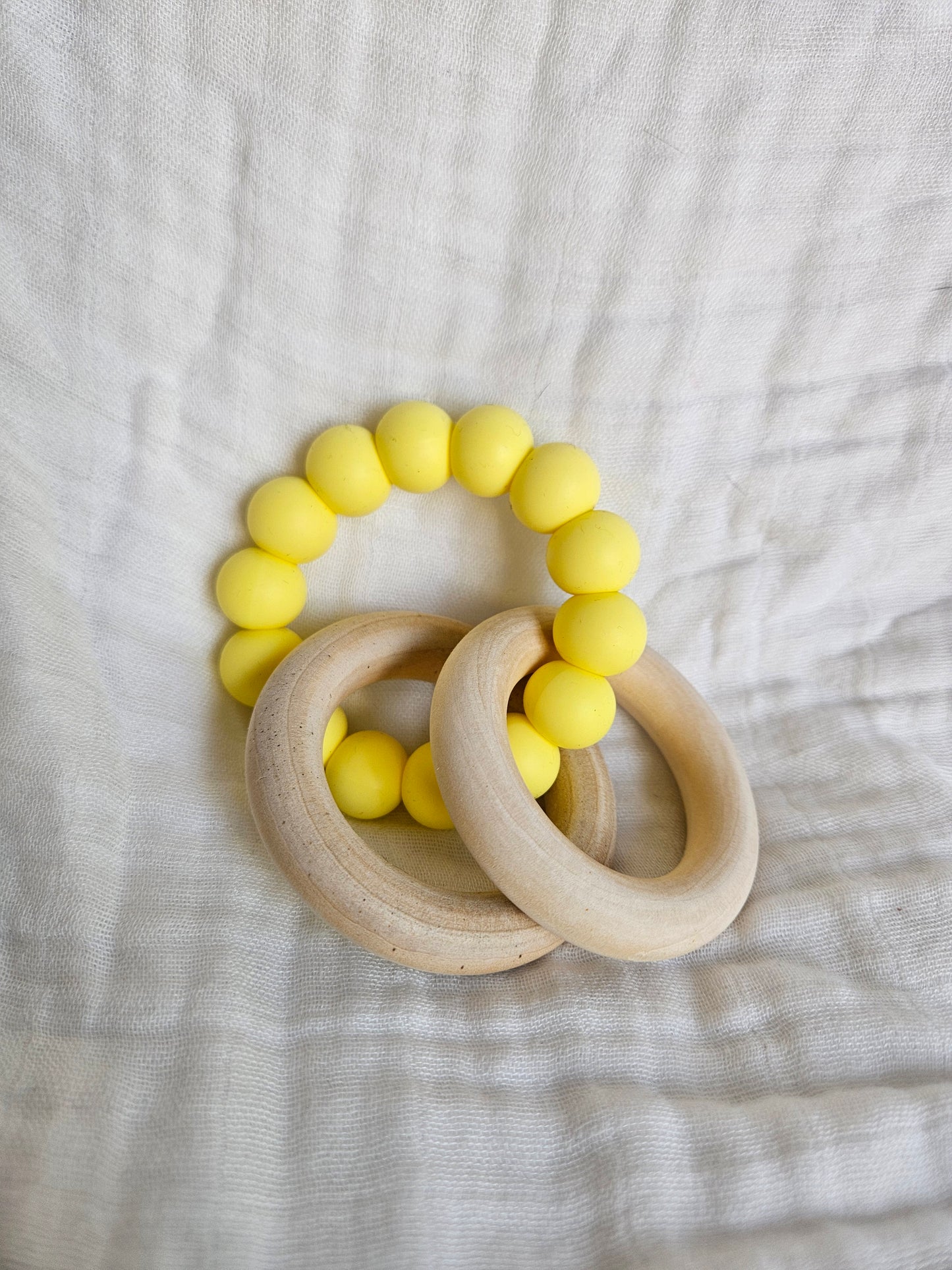 Butter Teething Rattle