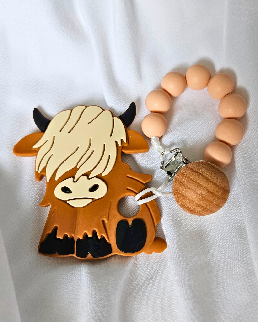 Cow Teething Pendant