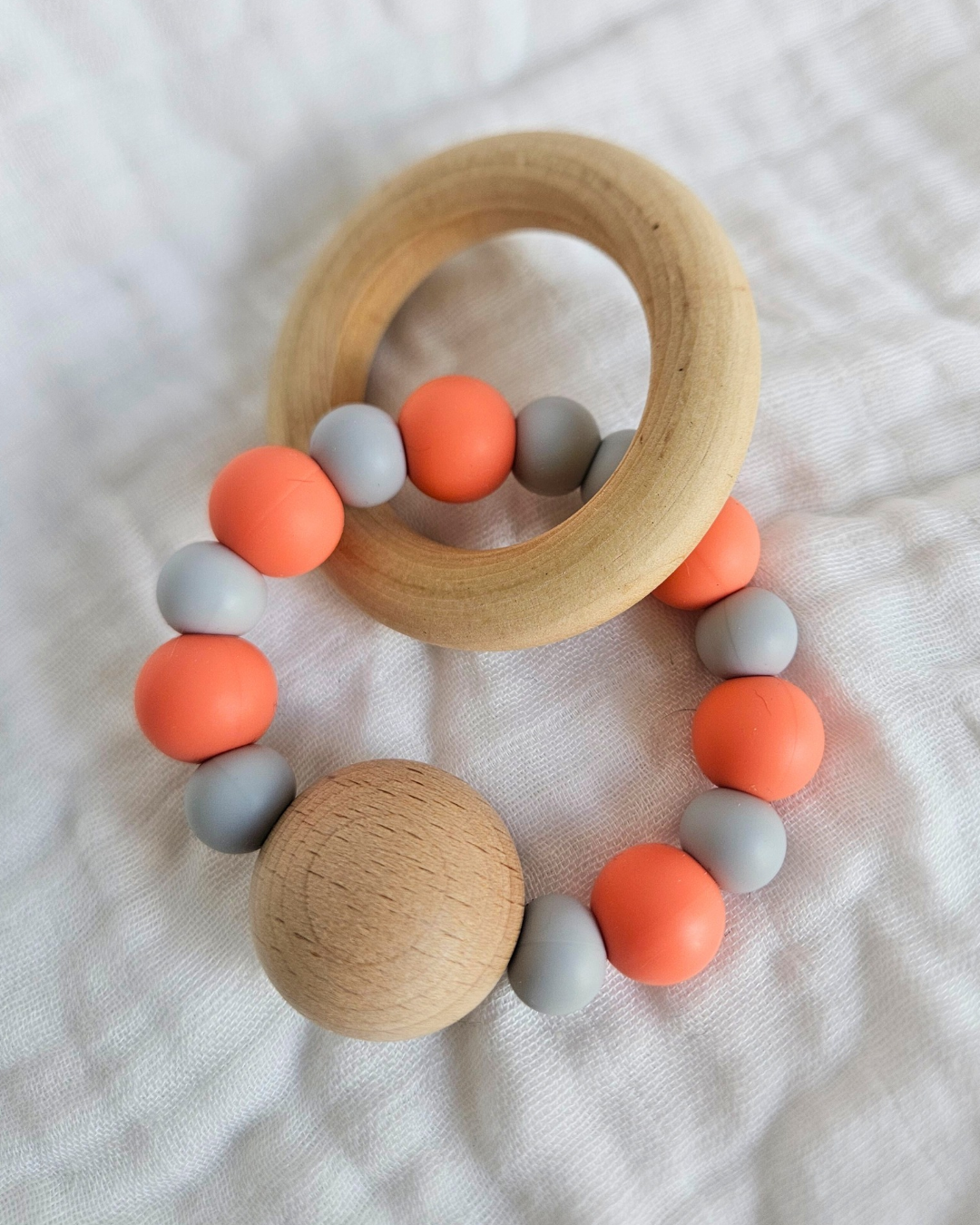 Just Peachy Teething Ring