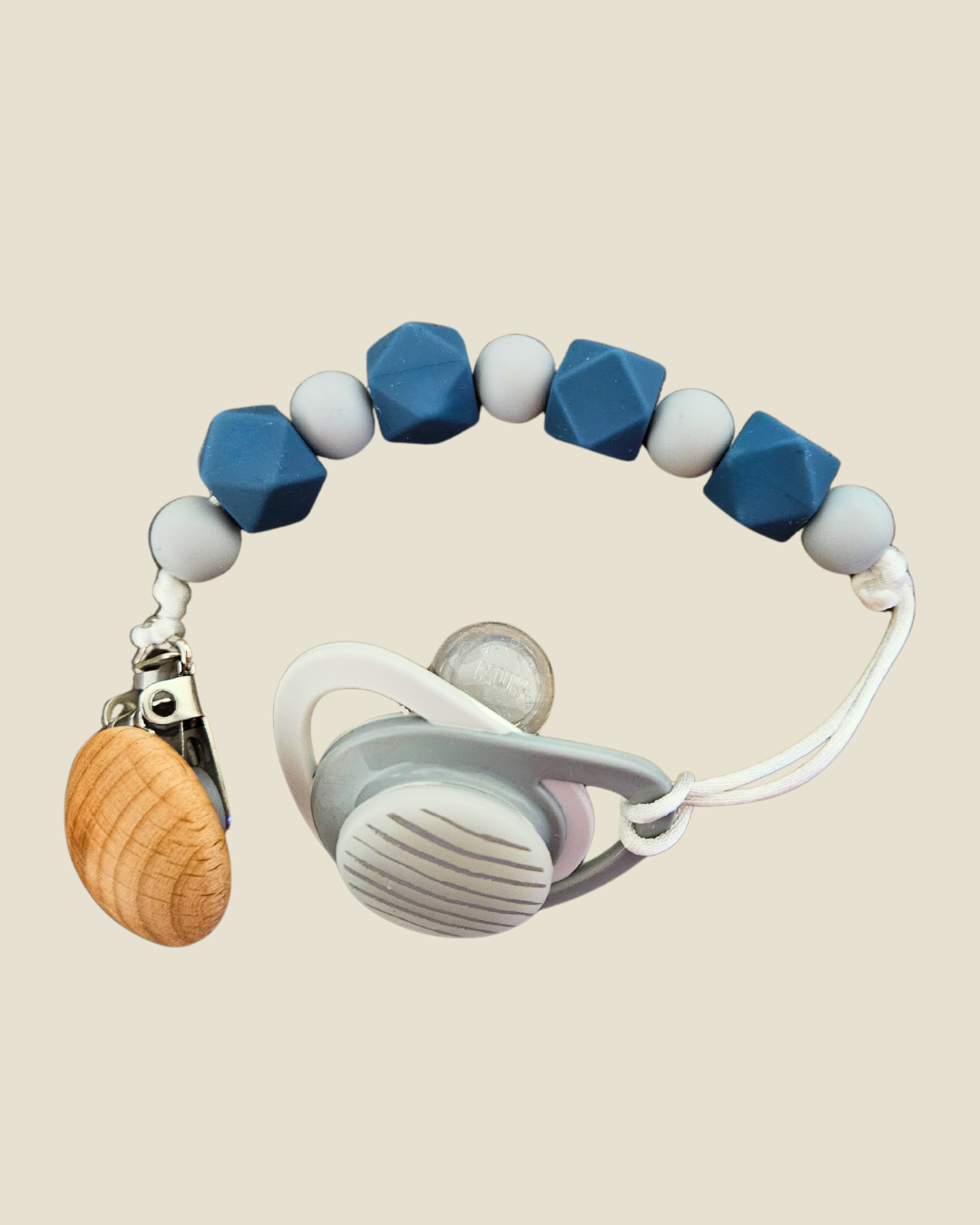 Blue Hex Soother Clip