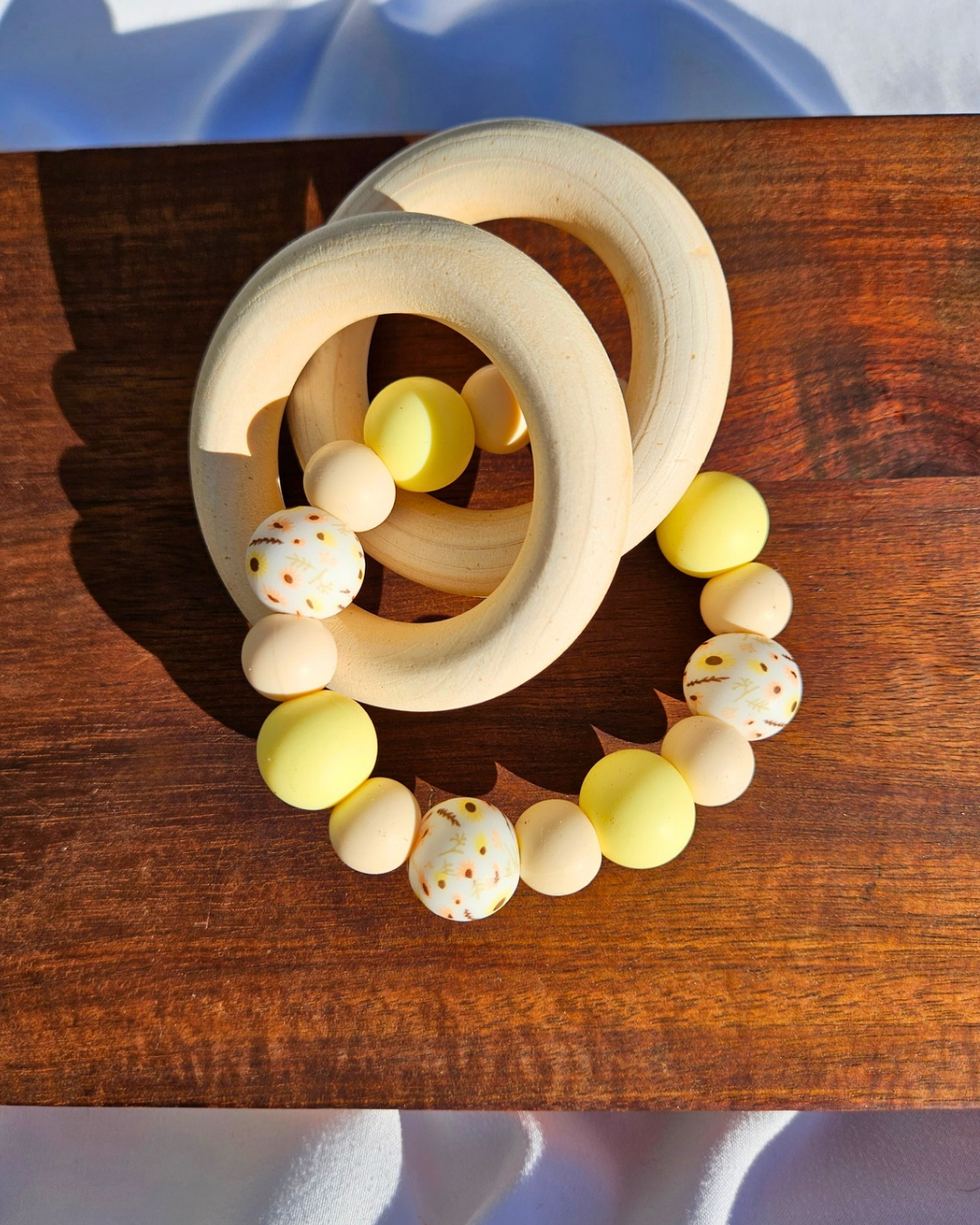 Daisy Baby Teething Rattle