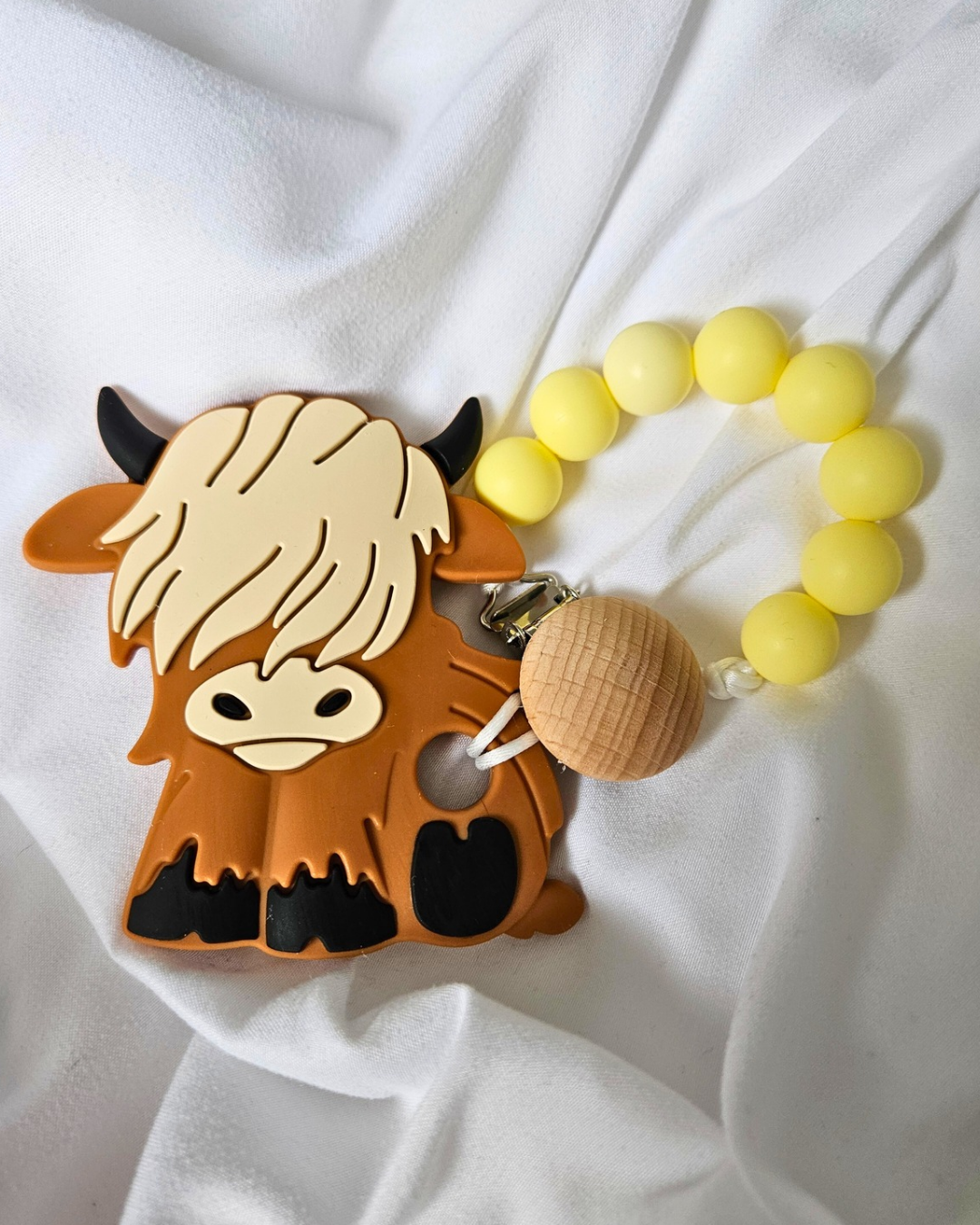 Cow Teething Pendant