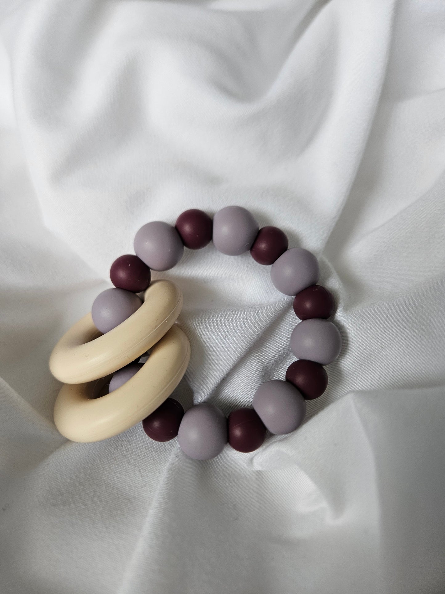 Purple Silicone Ring Teether